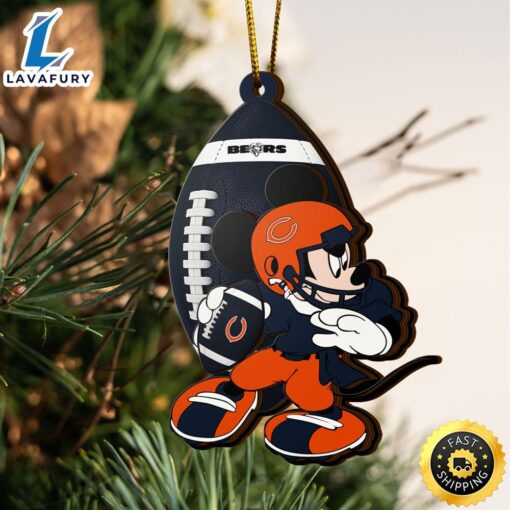 NFL Chicago Bears Mickey Mouse Christmas Ornament