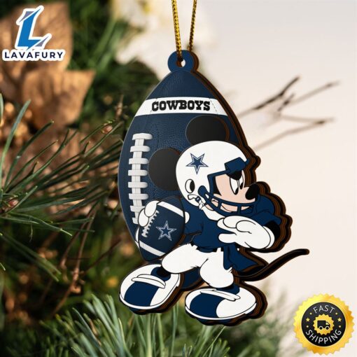 NFL Dallas Cowboys Mickey Mouse Christmas Ornament