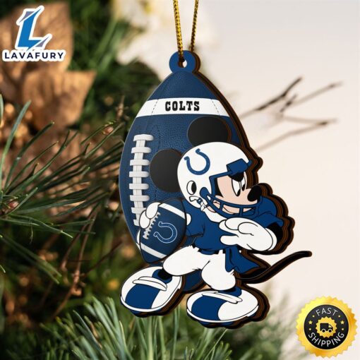 NFL Indianapolis Colts Mickey Mouse Christmas Ornament