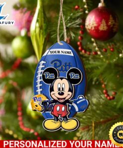 NFL Pittsburgh Panthers And Mickey Mouse Ornament Personalized Your Name