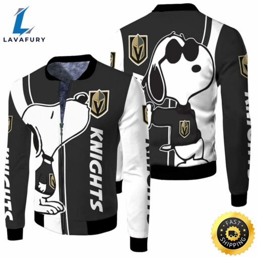 NHL Vegas Golden Knights Snoopy Lover Bomber Jacket