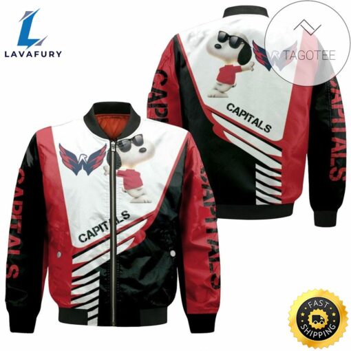 NHL Washington Capitals Snoopy For Fans Bomber Jacket