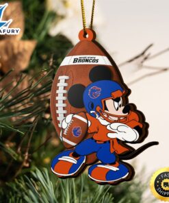Ncaa Boise State Broncos Mickey Mouse Christmas Ornament