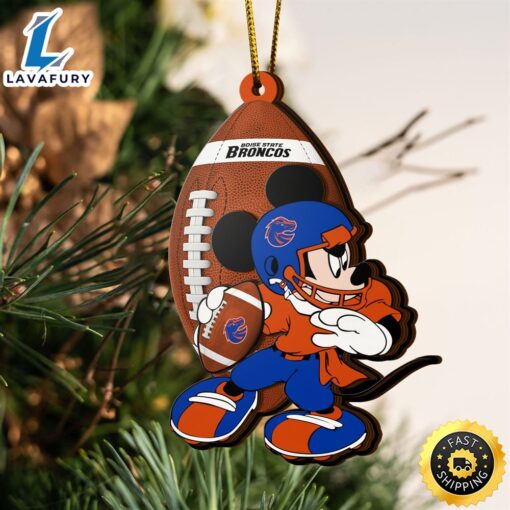 Ncaa Boise State Broncos Mickey Mouse Christmas Ornament