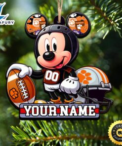 Ncaa Clemson Tigers Mickey Mouse Ornament Personalized Your Name