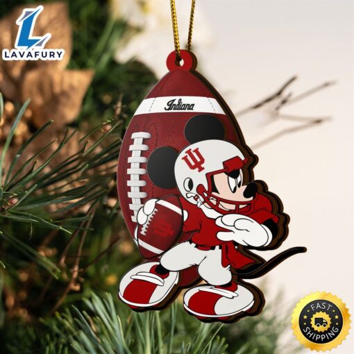 Ncaa Indiana Hoosiers Mickey Mouse Christmas Ornament