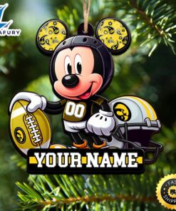 Ncaa Iowa Hawkeyes Mickey Mouse Ornament Personalized Your Name