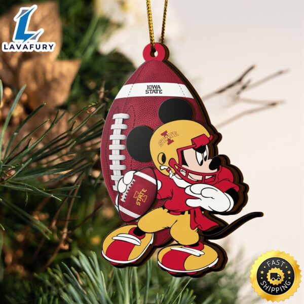 Ncaa Iowa State Cyclones Mickey Mouse Christmas Ornament