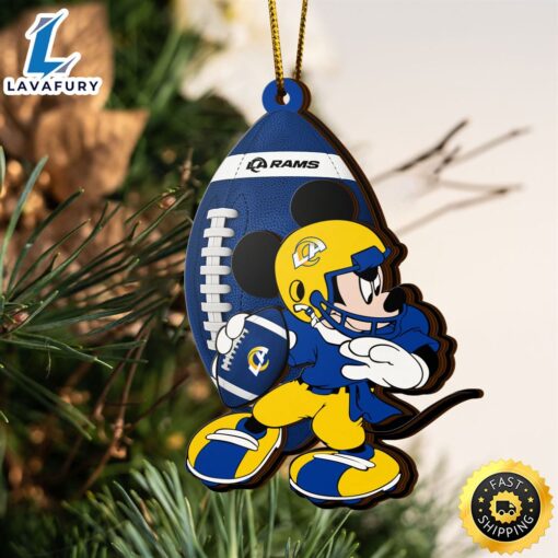 Ncaa Los Angeles Rams Mickey Mouse Christmas Ornament