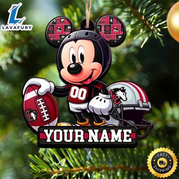 Ncaa Northern Illinois Huskies Mickey Mouse Ornament Personalized Your Name