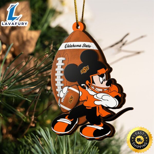 Ncaa Oklahoma State Cowboys Mickey Mouse Christmas Ornament
