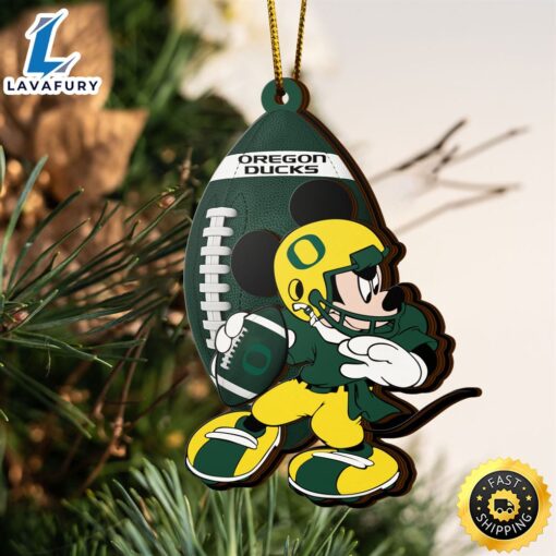 Ncaa Oregon Ducks Mickey Mouse Christmas Ornament