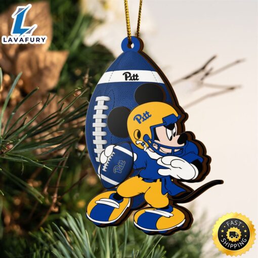 Ncaa Pittsburgh Panthers Mickey Mouse Christmas Ornament