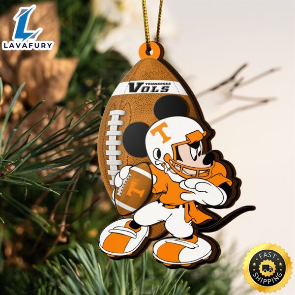 Ncaa Tennessee Volunteers Mickey Mouse Christmas Ornament