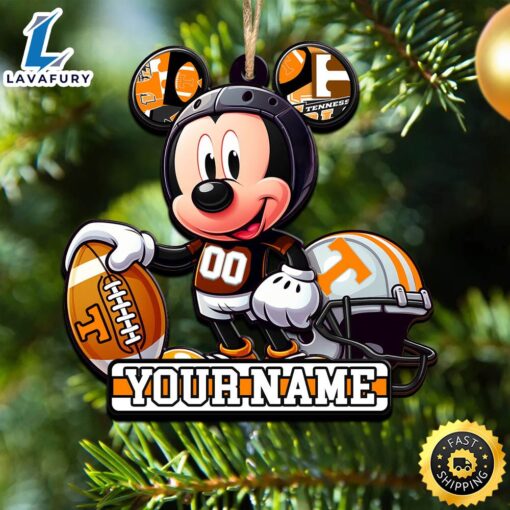 Ncaa Tennessee Volunteers Mickey Mouse Ornament Personalized Your Name