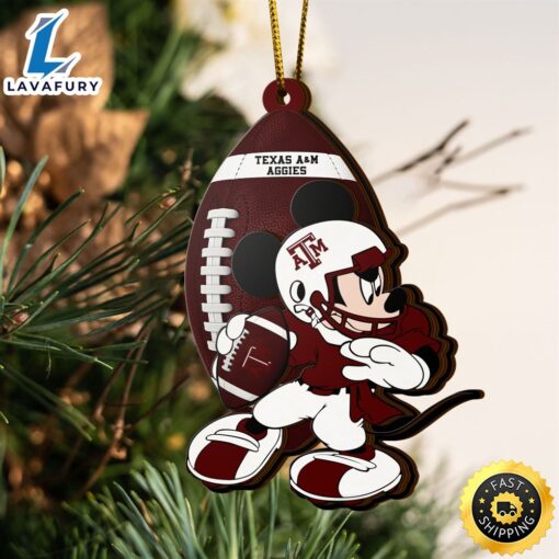 Ncaa Texas A&M Aggies Mickey Mouse Christmas Ornament