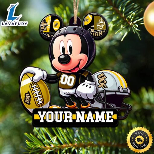 Ncaa Ucf Knights Mickey Mouse Ornament Personalized Your Name