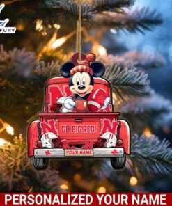 Nebraska Cornhuskers Mickey Mouse Ornament…