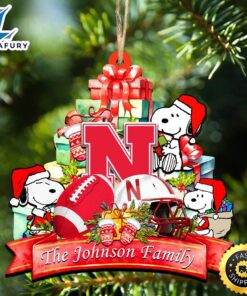 Nebraska Cornhuskers Snoopy Christmas NCAA…