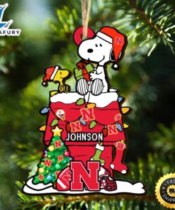 Nebraska Cornhuskers Snoopy Christmas NCAA…