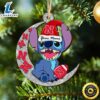 Nebraska Cornhuskers Stitch Christmas Ornament NCAA And St With Moon Ornament