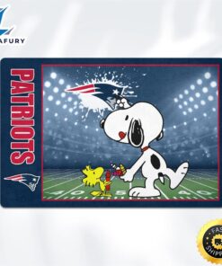 New England Patriots Snoopy Outside Doormat