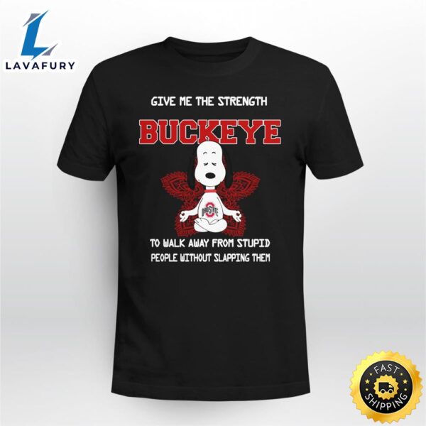 Ohio State Buckeyes Snoopy Yoga Give Me The Strength Limited Edition