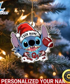 Oklahoma Sooners Stitch Christmas Ornament…