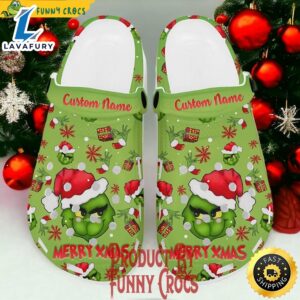 Personalized Grinch Gifts Christmas Crocs…