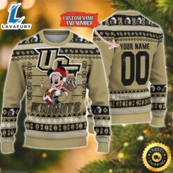 Personalized UCF Knights Mickey Ugly Christmas Sweater,