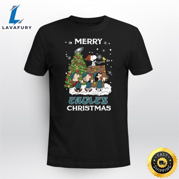 Philadelphia Eagles Snoopy Family Christmas Shirt