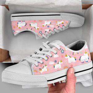 Pink Unicorn Women’s Low Top Sneaker
