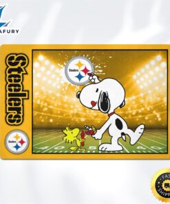Pittsburgh Steelers Snoopy Outside Doormat