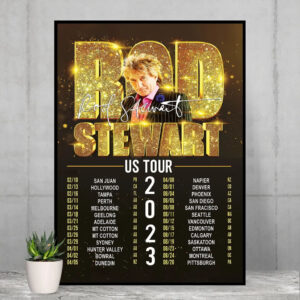 Rod Stewart The Hits Tour 2023 Poster
