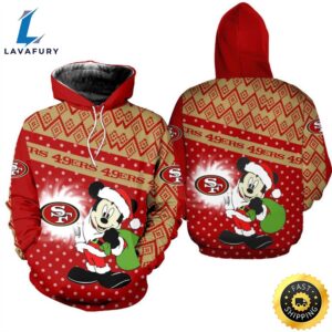 San Francisco 49ers Christmas Mickey…