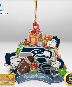 Seattle Seahawks Snoopy Christmas Personalized…