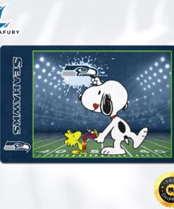 Seattle Seahawks Snoopy Outside Doormat