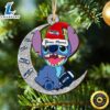 Seattle Seahawks Stitch Ornament, NFL Christmas And St With Moon Ornament