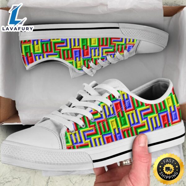 Show Your Support with Autism Awareness Low Top Shoes
