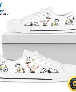 Snoopy Love Football Low Tops