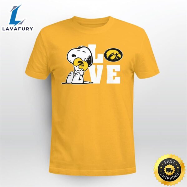 Snoopy Love My Iowa Hawkeyes