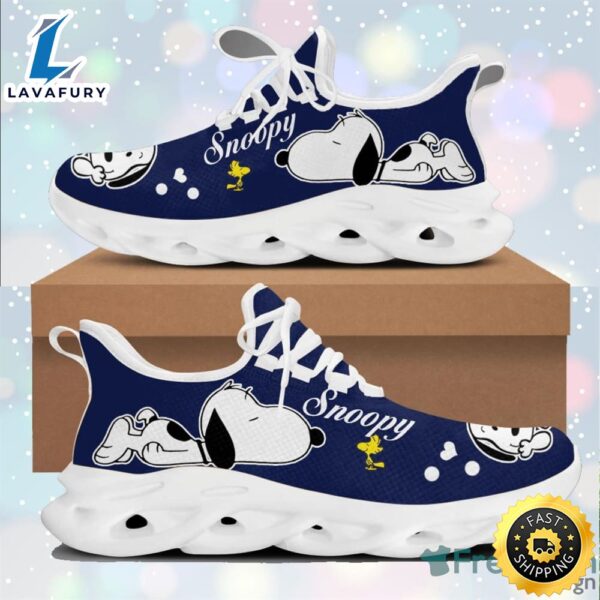 Snoopy Max Soul Sneaker Running Shoes Navy Shoes