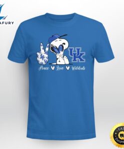 Snoopy Peace Love Kentucky Wildcats