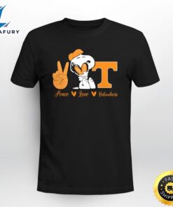 Snoopy Peace Love Tennessee Volunteers