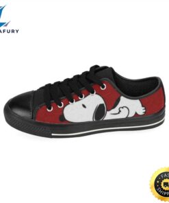 Snoopy Red Low Top Canvas…