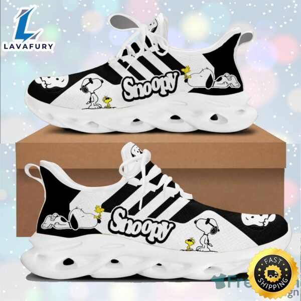 Snoopy White Striped Max Soul Sneaker Running Shoes