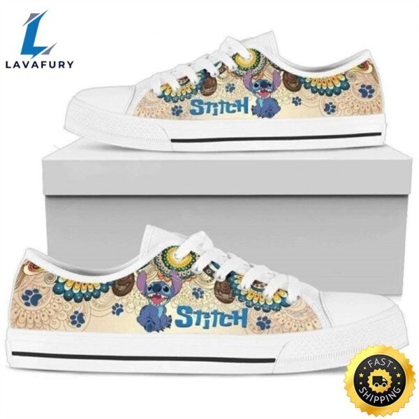 Stitch Hippie Low Top Converse Sneaker Style Shoes