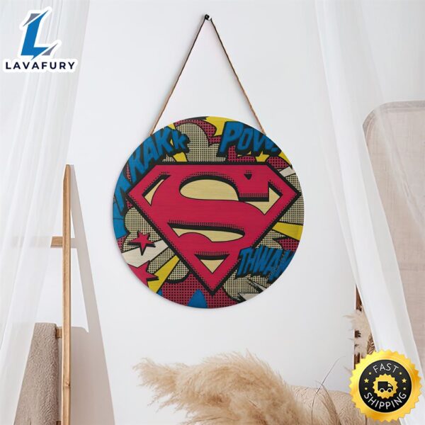 Superman 66 Classic Round Marvel Christmas Sign