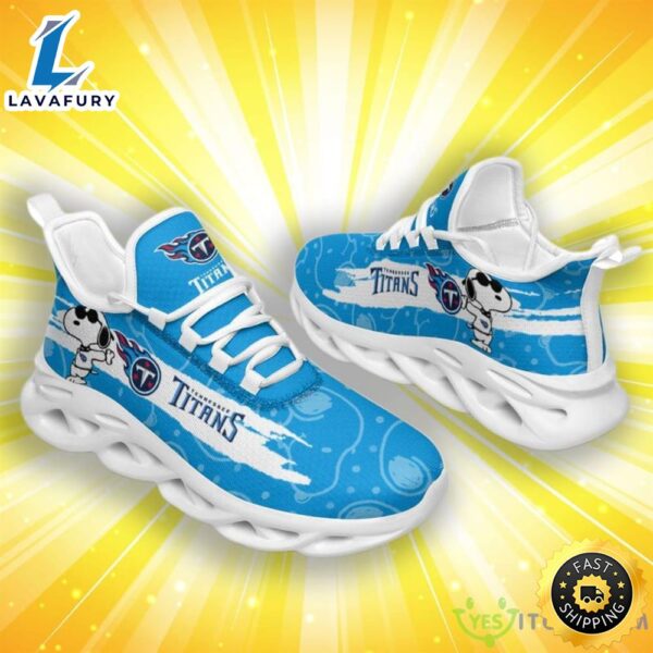 Tennessee Titans Snoopy Exclusive Max Soul Shoes – YesItCustom