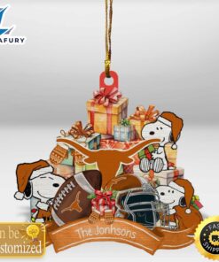 Texas Longhorns Snoopy Christmas Personalized…